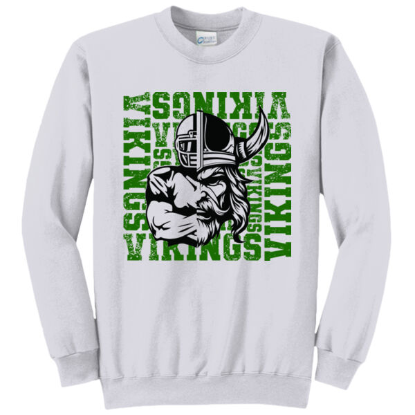 VikingTiled Name Logo - Core Fleece Crewneck Sweatshirt Thumbnail