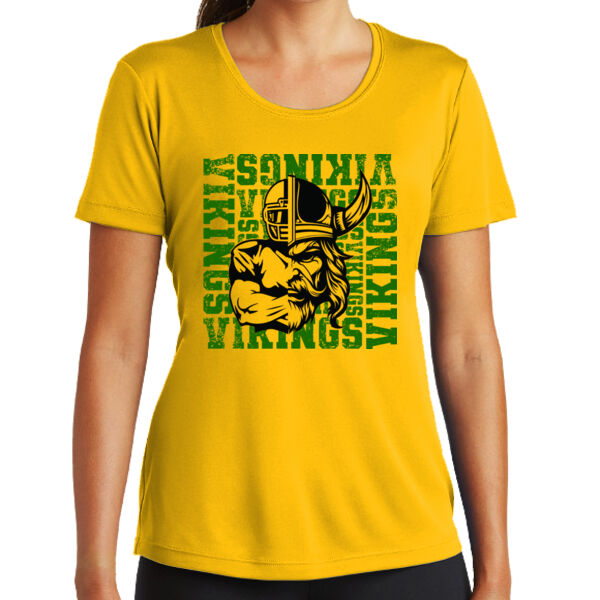 VikingTiled Name Logo - Women's PosiCharge ® Competitor Tee Thumbnail